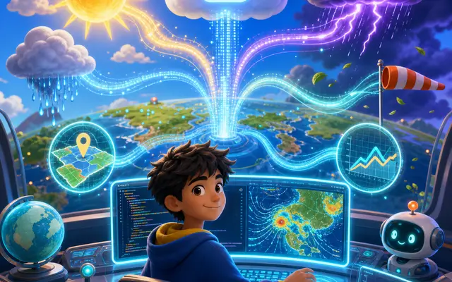 Python Programming | Advanced | Connected Data w/ the Weather API - Python course for kids and teens
