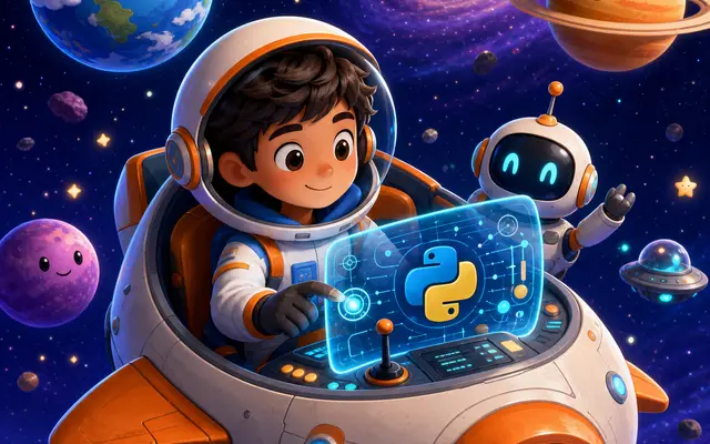 Python Programming | Beginner | 12 Week | Mission Python: A Space Adventure - Python course for kids and teens